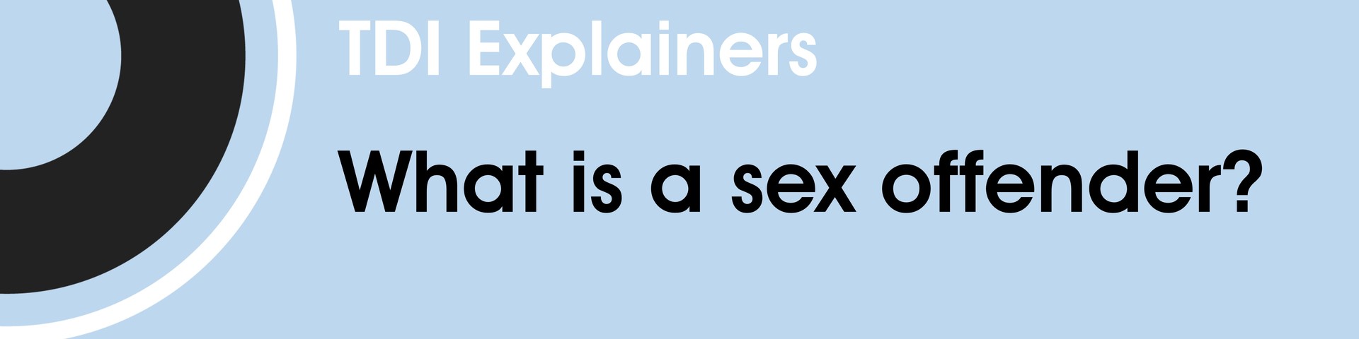 What is a sex offender?