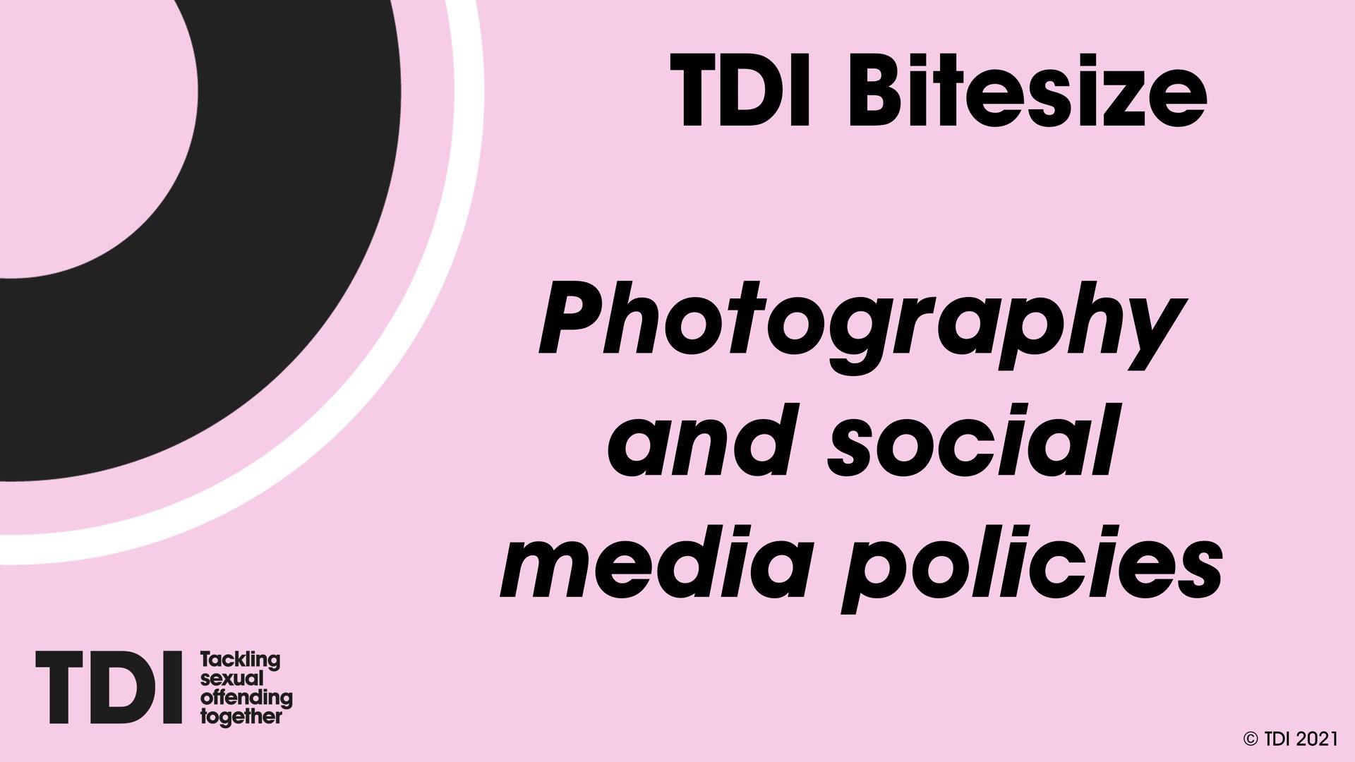 Photography and social media policies