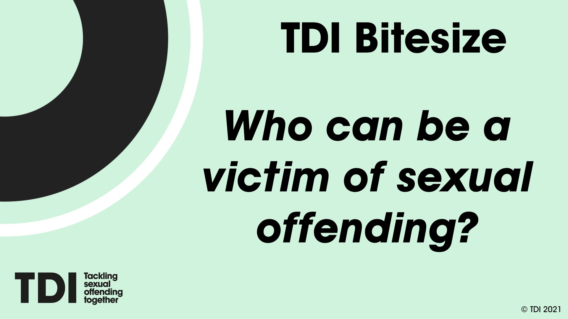 Who can be a victim of sexual offending?