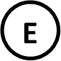 letter e