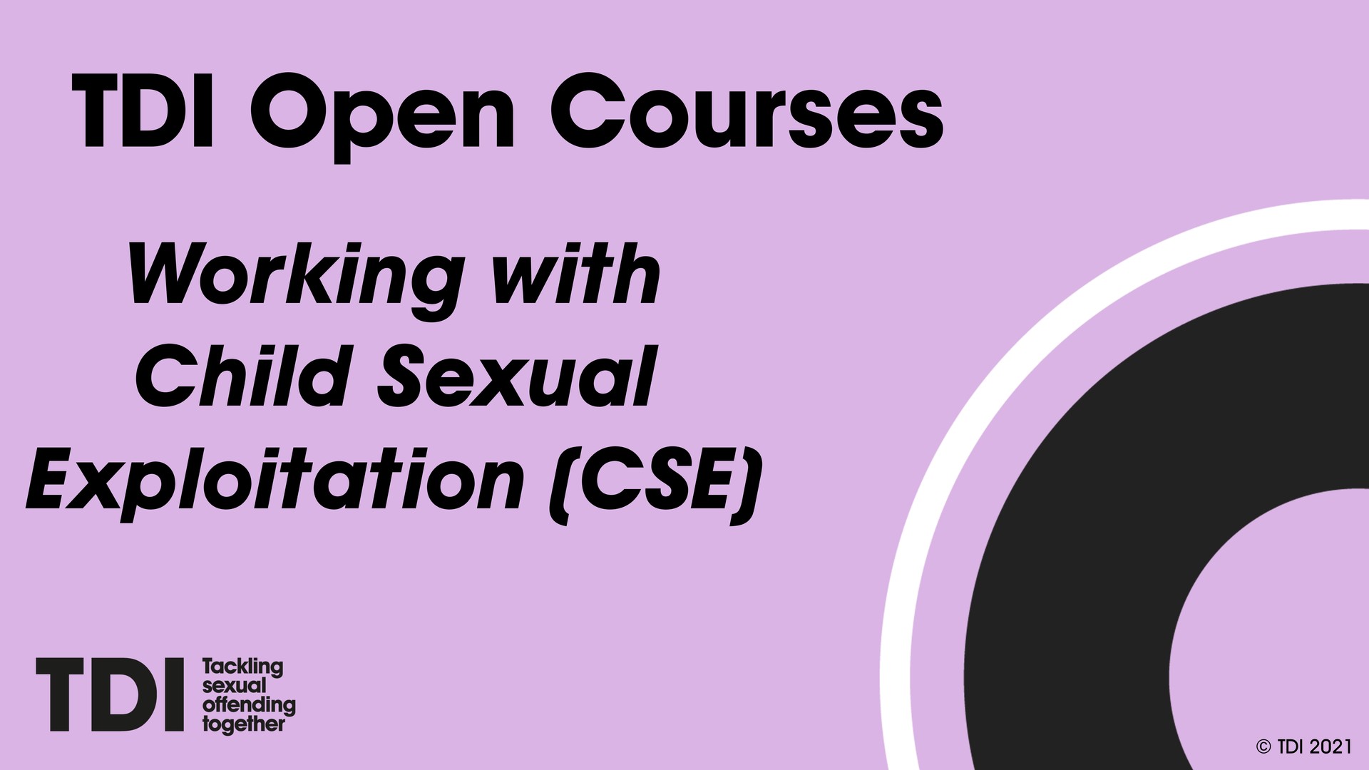 Working with Child Sexual Exploitation (CSE)