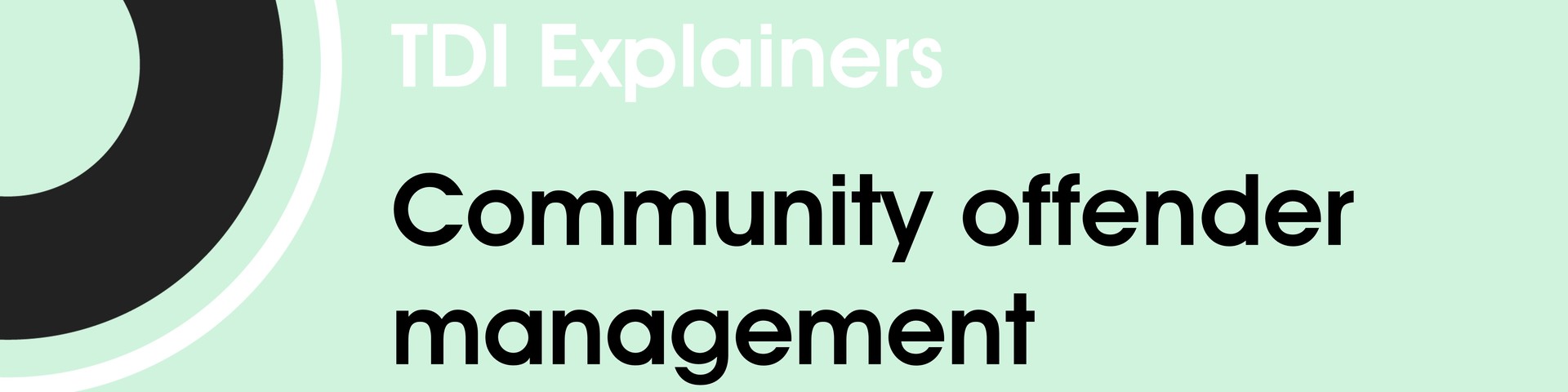 Community offender management