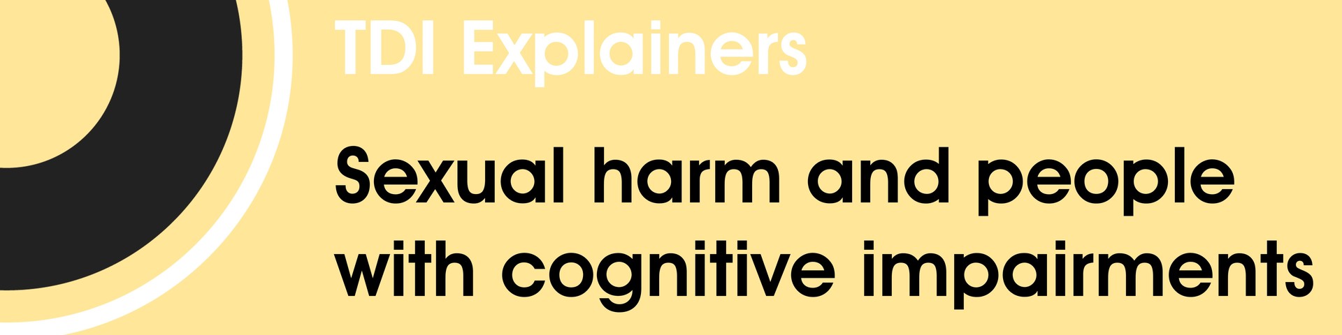Sexual harm and people with cognitive impairments